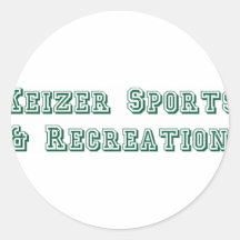 Keizer Sports & Recreation Round Sticker