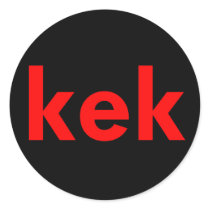 kek round sticker