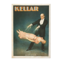 Kellar Levitation Magic Poster #1 Stretched Canvas Prints