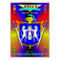 KELLY FAMILY COAT OF ARMS CREST AND SHIELD cards