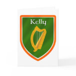Kelly family crest kelly family name cards