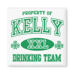 Kelly Irish Drinking Team magnets