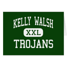 Kelly Walsh - Trojans - High - Casper Wyoming Greeting Card
