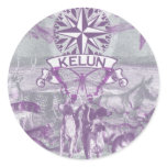 kelun round sticker