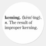 Keming Round Sticker