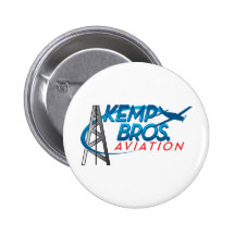 Kemp Bros. Aviation Pinback Buttons
