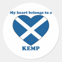 Kemp Round Stickers