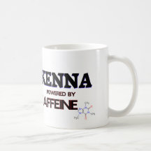 Kenna powered by caffeine mug