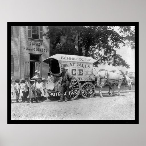 Kennebec Ice Wagon 1899 Posters
