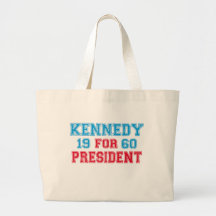 Kennedy 1960 election canvas bags