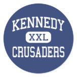 Kennedy - Crusaders - High - Chicago Illinois Round Stickers
