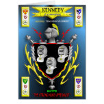 KENNEDY FAMILY COAT OF ARMS CREST AND SHIELD cards