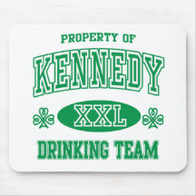 Kennedy Irish Drinking Team Mouse Pads