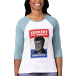 Kennedy Vintage style half tone poster shirt