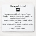 Kenpo Creed mousepads