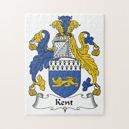 Kent Family Crest Jigsaw Puzzles Zazzle