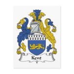 Kent Family Crest postcards