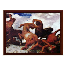 Kentaurenkampf By Böcklin Arnold Post Cards