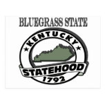 Kentucky Bluegrass Statehood Postcard