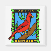 Kentucky Cardinal Refrigerator Magnets