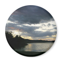 Kentucky Sunrise Round Customisable Magnet