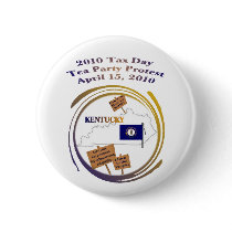 Kentucky Tax Day Tea Party Protest Button