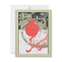 Kenwood Bicycles Art Nouveau invitations