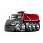 Kenworth T440 Grey-Red Truck Postcard