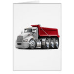 Kenworth T440 White-Red Truck Greeting Card