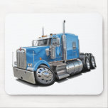 Kenworth w900 Lt Blue Truck Mousepads