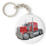 Kenworth w900 Red Truck keychains