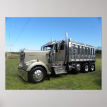 Kenworth W900L Dumper Poster