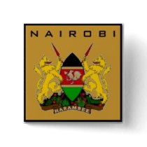 KENYA PINBACK BUTTON