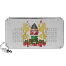 Kenya Coat Of Arms Laptop Speaker