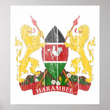 Kenya Coat Of Arms Posters