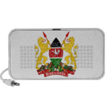 Kenya Coat Of Arms Travelling Speaker