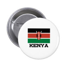 Kenya Flag Pinback Button