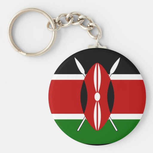 Kenya Flag Shirt Key Chains