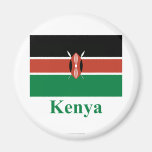 Kenya Flag with Name Fridge Magnets