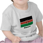 Kenya Flag with Name Tee Shirts