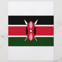 Kenya National Flag Personalized Flyer