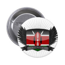 KENYA PINBACK BUTTON