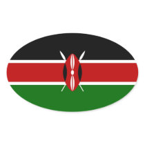 kenya oval stickers