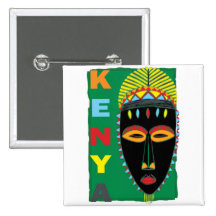 KENYAN MASK PINS