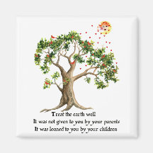 Kenyan Nature Proverb Fridge Magnets