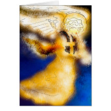 Kernow Angel Christmas Card