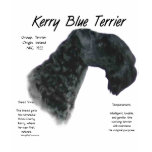 Kerry Blue Terrier History Design t-shirts