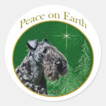 Kerry Blue Terrier Peace Stickers