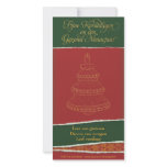 Kerstkaart met kerstboom photo cards
