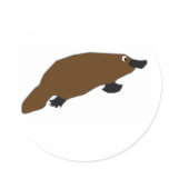 KESS's Platypus Round Stickers